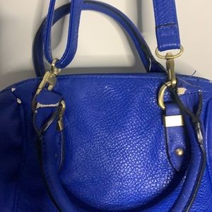 ASO Lydia Martin Merona Satchel Handbag in Cobalt